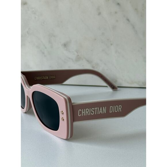 NEW Dior Pacific S1U Logo Sunglasses in Mauve Powder Pink main image 6